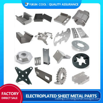 Electroplated sheet metal parts